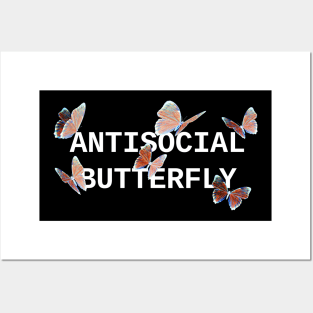 ANTISOCIAL BUTTERFLY ORANGE Posters and Art